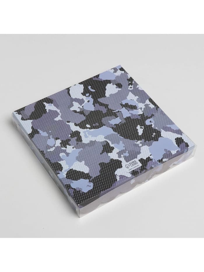 Коробка для печенья, кондитерская упаковка с пластиковой крышкой, «23 февраля», 21×21×3 см