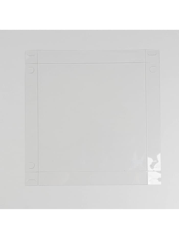 Коробка для печенья, кондитерская упаковка с пластиковой крышкой, «23 февраля», 21×21×3 см