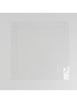 Коробка для печенья, кондитерская упаковка с пластиковой крышкой, «23 февраля», 21×21×3 см