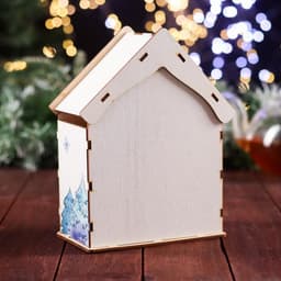 Чайный домик на два ряда «Дед Мороз и Снегурочка», 15.5×9.6×20 см