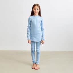 Термобельё для девочки (лонгслив, легинсы) цвет голубой, рост 146 см