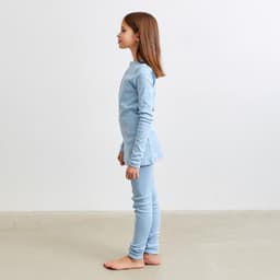 Термобельё для девочки (лонгслив, легинсы) цвет голубой, рост 146 см
