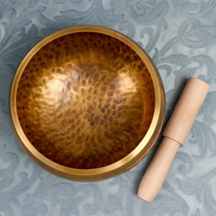 Поющая чаша «Точки», музыкальный инструмент, с резонатором, 7.3×12×12 см