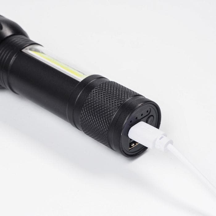 Фонарь ручной аккумуляторный «Мастер К», 10 Вт, 1200 мАч, P50, COB, 3 режима, 14.5×3.5 см