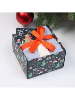 Полотенца махровые «Этель. Новогодние забавы», 30×30 см - 3 шт., хлопок 100%