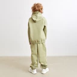 Брюки детские с начёсом MINAKU: Basic Line KIDS, оливковые, рост 110 см