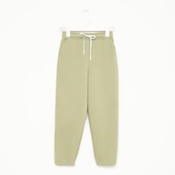Брюки детские с начёсом MINAKU: Basic Line KIDS, оливковые, рост 110 см