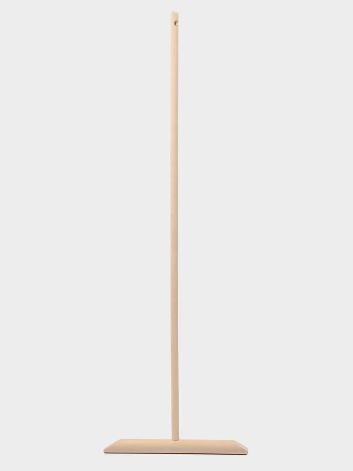 Швабра деревянная для мытья пола, 120 см, с резьбой, берёза ВС, колодка 40 см, диаметр черенка 2 см, длина держателя 40 см, ширина держателя 4 см