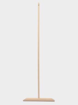 Швабра деревянная для мытья пола, 120 см, с резьбой, берёза ВС, колодка 40 см, диаметр черенка 2 см, длина держателя 40 см, ширина держателя 4 см