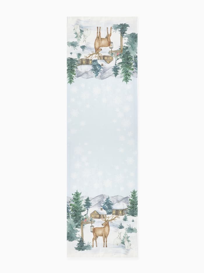 Дорожка на стол новогодняя «Этель» Forest animals, размер 40×147±5 см
