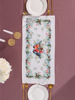 Дорожка на стол новогодняя «Этель» Christmas bells, размер 30×70±5 см