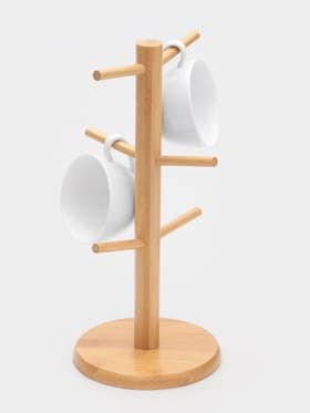 Держатель для кружек BellaTenero Bamboo, 14.5×32 см, бамбук