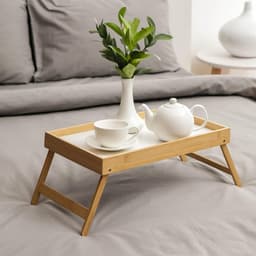 Поднос для завтрака с ножками Доляна, 46.5×25 см, бамбук