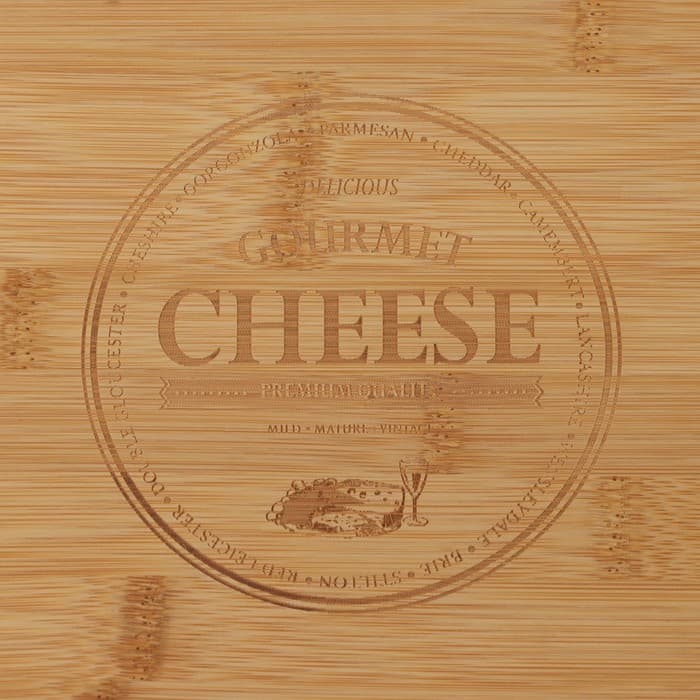 Набор для подачи сыра Доляна Cheese, 3 ножа, доска 38×18.5 см, бамбук