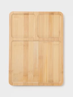 Менажница Доляна Striata, 3 секции, 32×23.5×1.2 см, бамбук