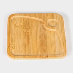 Блюдо для подачи Доляна «Бамбук», 16×16 см, квадратное, бамбук