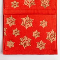 Кармашек текстильный «Этель. Снежинки», 2 отделения, 20×41 см