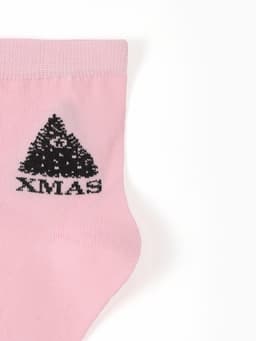 Набор новогодний подарочный KAFTAN Merry Christmas, носки размер 36-39 (23-25 см), маска для сна, открытка 2 шт.