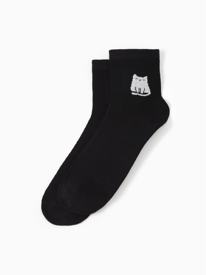 Набор новогодний подарочный KAFTAN Merry Christmas, носки размер 36-39 (23-25 см), маска для сна, открытка 2 шт.