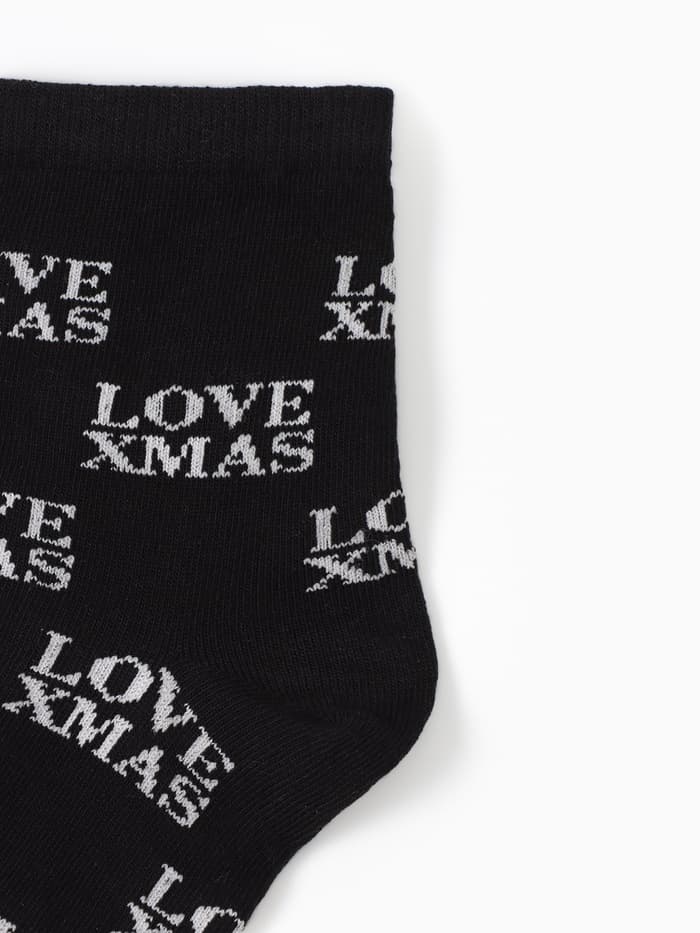 Набор новогодний подарочный KAFTAN Merry Christmas, носки размер 36-39 (23-25 см), маска для сна, открытка 2 шт.