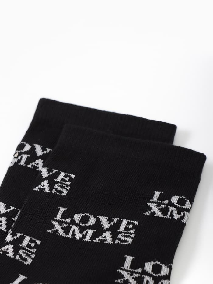 Набор новогодний подарочный KAFTAN Merry Christmas, носки размер 36-39 (23-25 см), маска для сна, открытка 2 шт.