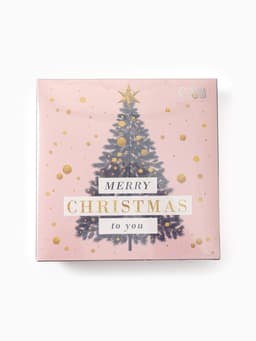 Набор новогодний подарочный KAFTAN Merry Christmas, носки размер 36-39 (23-25 см), маска для сна, открытка 2 шт.