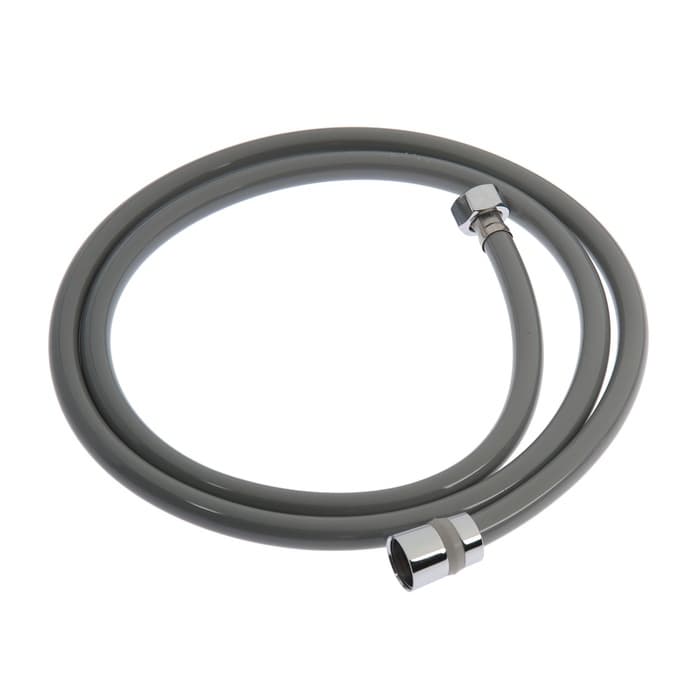 Душевой шланг ZEIN Z08SH, 150 см, антиперекручивание, латунные гайки, темно-серый, Имп/Имп