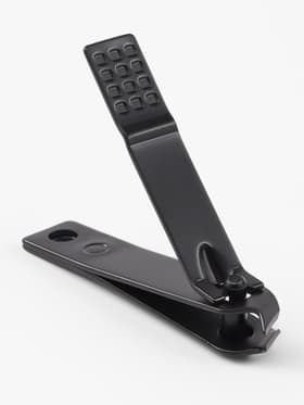 Кусачки книпсер маникюрные, скошенное лезвие, 6.2 см, чёрные