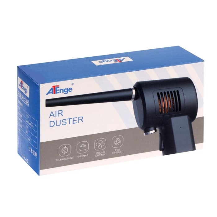 Воздуходувка для чистки компьютера и клавиатуры от пыли, беспроводная MR-02, 6000 мАч, чёрная