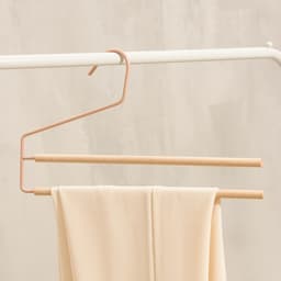 Вешалка для брюк и юбок SAVANNA Wood, 36×21.5×1.1 см, многоуровневая, розовая