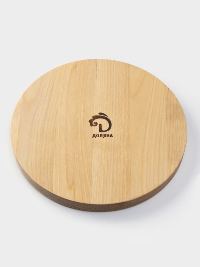 Менажница Доляна «Валенсия», d=20 см, 3 секции, дерево берёза, пропитана маслом