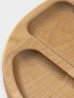 Менажница Доляна «Бари», d=20 см, 3 секции, дерево берёза, пропитана маслом