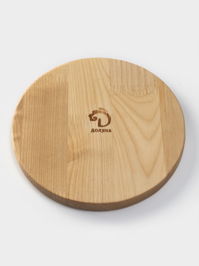 Менажница Доляна «Бари», d=20 см, 3 секции, дерево берёза, пропитана маслом