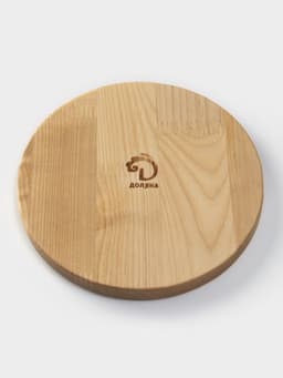 Менажница Доляна «Бари», d=20 см, 3 секции, дерево берёза, пропитана маслом