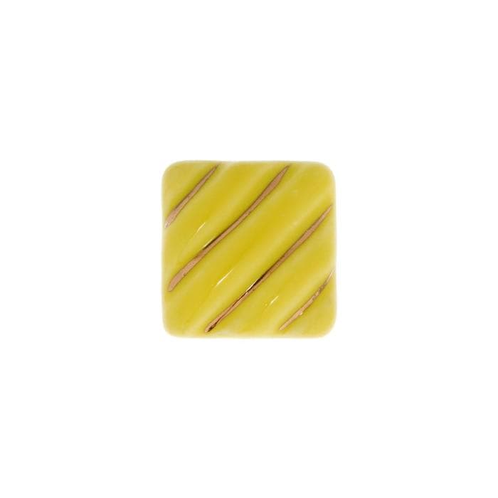 Ручка кнопка, керамическая, жёлтая