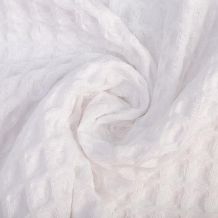 Халат вафельный женский удлинённый «Этель» Boho, размер 42-44, белый, хлопок, 290 г/м²