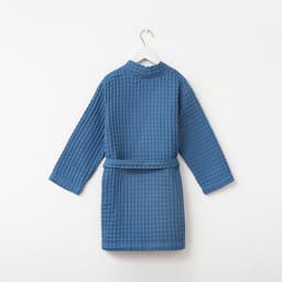 Халат вафельный детский «Крошка Я» Boho, размер 30 (98-104 см), синий