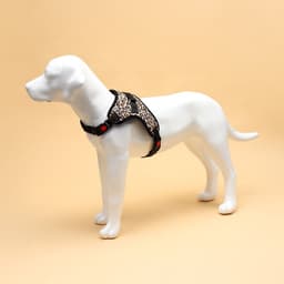 Шлейка К7, размер XL, ОГ 74-92 см, вес 28-47.5 кг, мягкая, светоотражающая, леопард