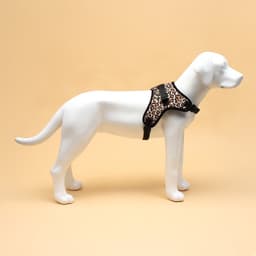 Шлейка К7, размер XL, ОГ 74-92 см, вес 28-47.5 кг, мягкая, светоотражающая, леопард