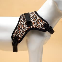 Шлейка К7, размер XL, ОГ 74-92 см, вес 28-47.5 кг, мягкая, светоотражающая, леопард