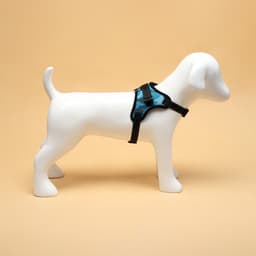 Шлейка К7, размер S, ОГ 44-55 см, вес 5-9 кг, мягкая, светоотражающая, голубая