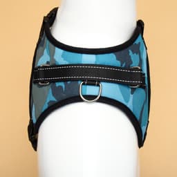 Шлейка К7, размер XL, ОГ 74-92 см, вес 28-47.5 кг, мягкая, светоотражающая, голубая