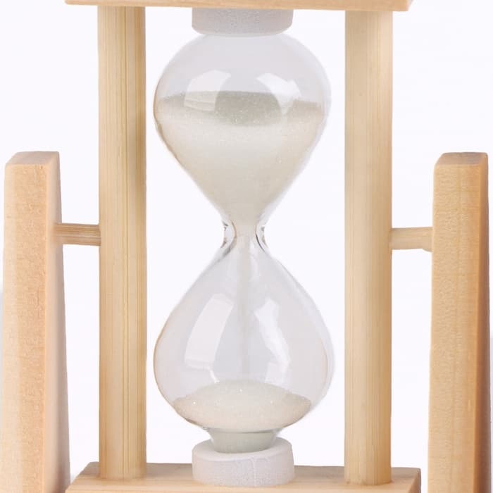 Часы песочные — органайзер «Начни своё утро с улыбки», для канцелярии, 13.5×9.5×5 см