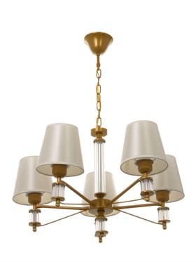 Люстра 1091/5GD 40 Вт Е27 золото 60×60×38-78 см BayerLux