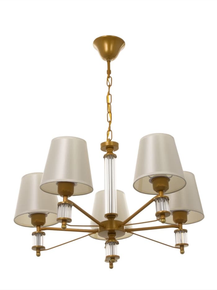 Люстра 1091/5GD 40 Вт Е27 золото 60×60×38-78 см BayerLux