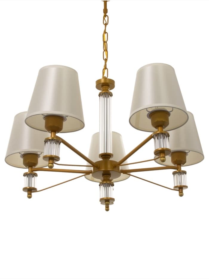 Люстра 1091/5GD 40 Вт Е27 золото 60×60×38-78 см BayerLux
