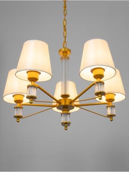 Люстра 1091/5GD 40 Вт Е27 золото 60×60×38-78 см BayerLux