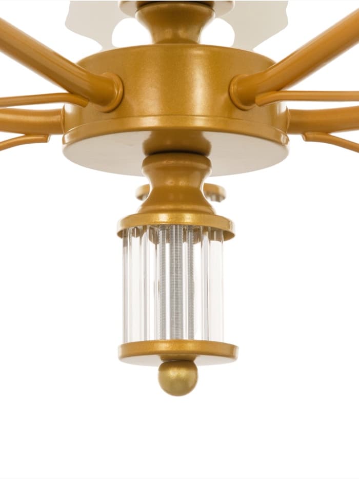 Люстра 1091/5GD 40 Вт Е27 золото 60×60×38-78 см BayerLux