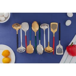 Шумовка из нержавеющей стали «Прайм», h=38.5 см, цвет металла золотой