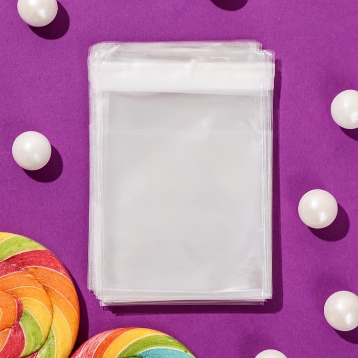 Пакет БОПП с клеевым клапаном, прозрачный для фасовки и упаковки, 6×6/4 см, 25 мкм